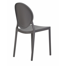 Пластиковый стул обеденный ALBERT, цвет серый