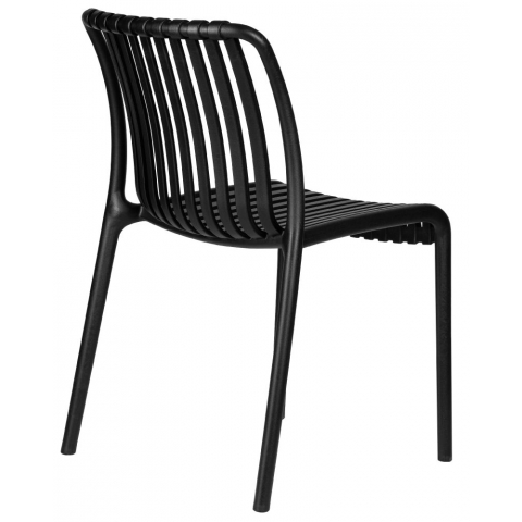 Стул обеденный WALTER, черный из пластика