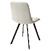 Стул CHILLI SQUARE HK017-01 светло-бежевый, PU/ черный каркас