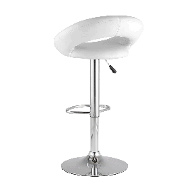 Стул барный Купер белый с подъёмным механизмом