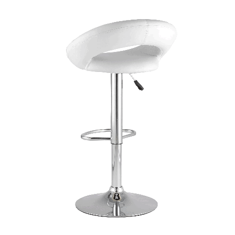 Стул барный Купер белый с подъёмным механизмом