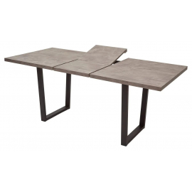 Стол ЛОФТ 138 Бетон Портленд/ Черный