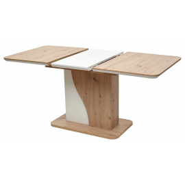 Стол SIRIUS 120 Дуб Артисан/ Белый