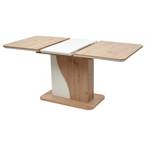 Стол SIRIUS 120 Дуб Артисан/ Белый