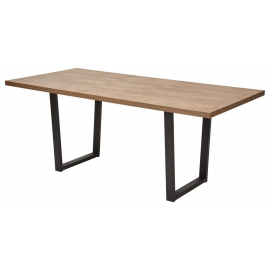Стол ЛОФТ 138 Дуб Канзас/ Черный