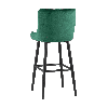 Стул барный Ститч велюр изумрудный