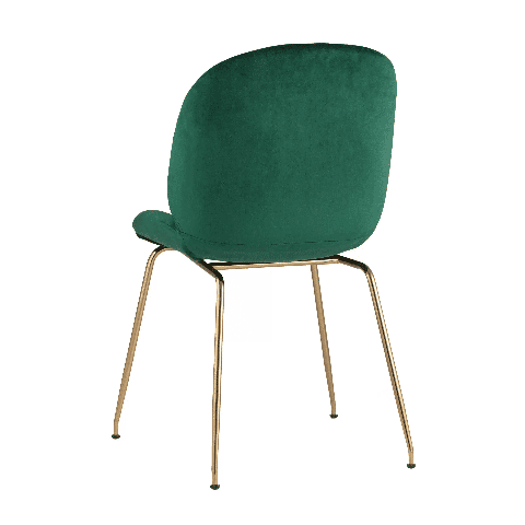 Стул барный Beetle со спинкой изумрудный