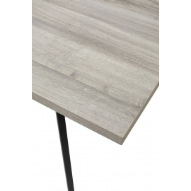 Стол ФИН 120 Дуб Шерман серый/ черный каркас