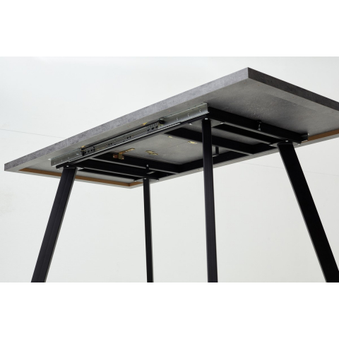 Стол BRICK M 120 Бетон Портленд/ Черный