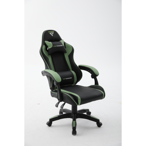 Кресло спортивное TopChairs Shadow черно-зеленый