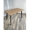 Стол ФИН 120 Дуб Канзас/ черный каркас