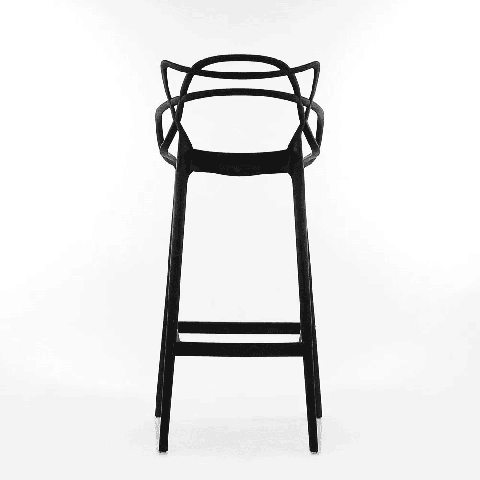 Пластиковый барный стул Masters черный
