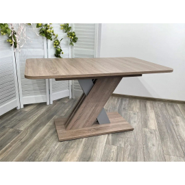 Стол EXEL 140 Дуб Трюфель/ Алюминий