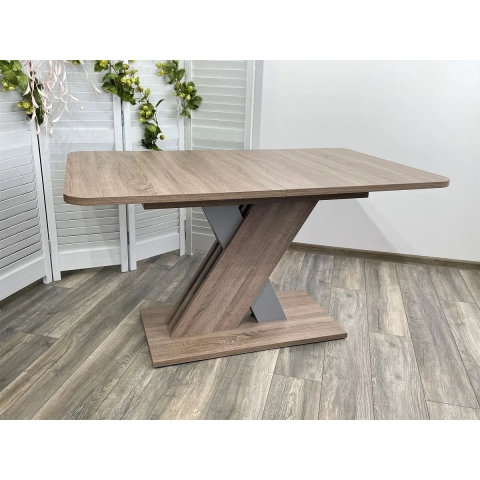 Стол EXEL 140 Дуб Трюфель/ Алюминий