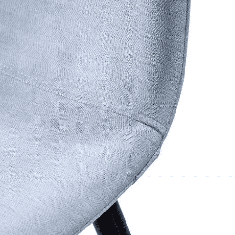 Мягкий стул полубарный 350S голубой TD3052-4/черный