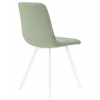 Стул обеденный ALEX SQUARE, цвет сиденья мятная ткань (UF860-11B), цвет основания белый