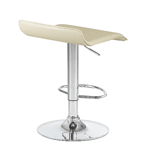 Мягкий барный стул TOMMY кремовый сиденье искусственная кожа