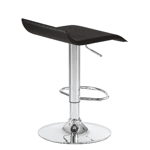 Мягкий барный стул TOMMY чёрный сиденье искусственная кожа