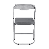 Стул складной ДЖОН металлик, серый