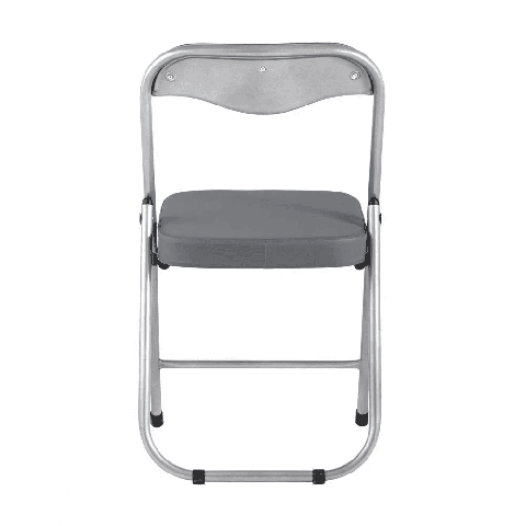 Стул складной ДЖОН металлик, серый