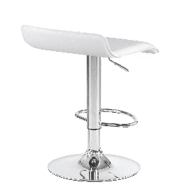 Мягкий стул барный TOMMY белый сиденье искусственная кожа