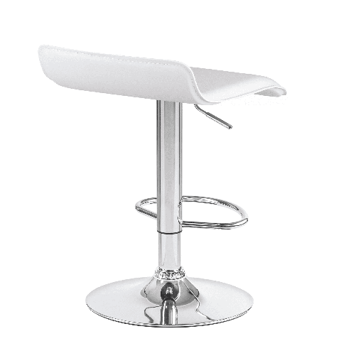 Мягкий стул барный TOMMY белый сиденье искусственная кожа