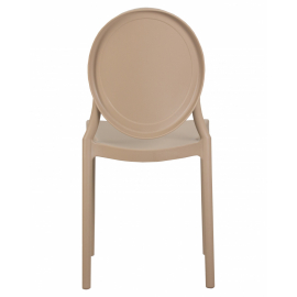 Пластиковый стул обеденный ALBERT, цвет бежевый