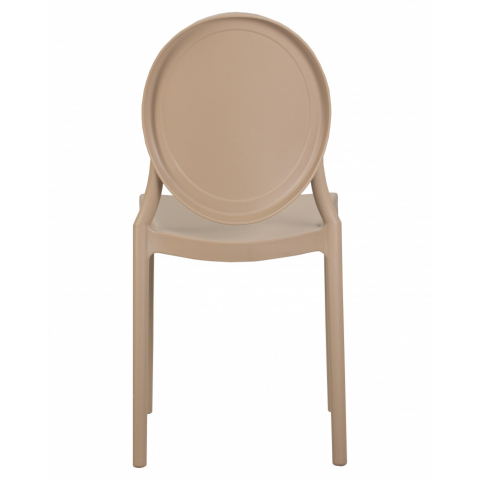 Пластиковый стул обеденный ALBERT, цвет бежевый