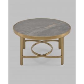 Журнальный столик Адриана 80*80 см серая керамика
