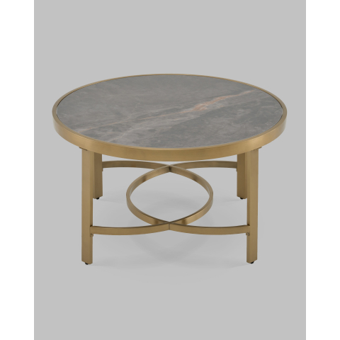 Журнальный столик Адриана 80*80 см серая керамика