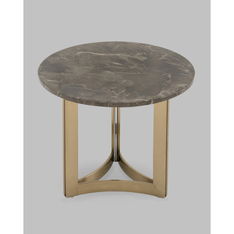 Журнальный столик Кассия 60*60 см темная керамика