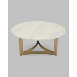 Журнальный столик Кассия 90*90 см светлая керамика