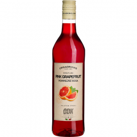 Сироп «Розовый Грейпфрут» ODK уцененный; пластик; 1л; D=8,H=32см; красный