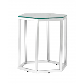 Журнальный стол ГЕКС серебро