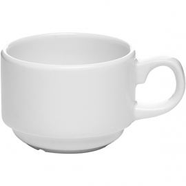 Чашка кофейная «Монако Вайт»; фарфор; 85мл; D=60,H=45,L=85мм; белый