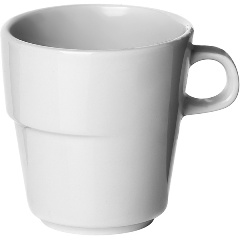 Чашка чайная «Максим»; фарфор; 250мл; D=84,H=75,B=105мм; белый