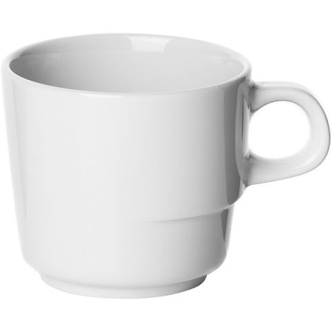 Чашка чайная «Максим»; фарфор; 190мл; D=75,H=70,B=100мм; белый