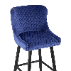 Стул барный Ститч велюр синий