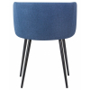 Стул обеденный ALINA с подлокотниками, синяя ткань