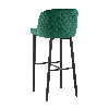 Стул барный Оскар велюр изумрудный