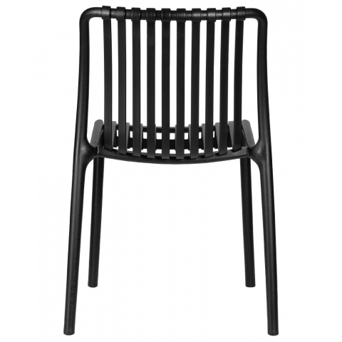 Стул обеденный WALTER, черный из пластика