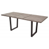 Стол ЛОФТ 138 Бетон Портленд/ Черный
