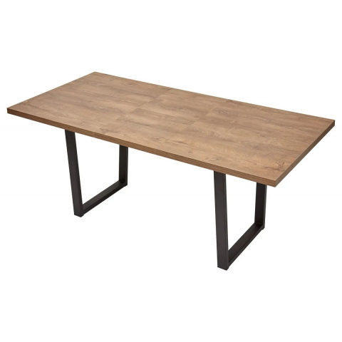 Стол ЛОФТ 138 Дуб Канзас/ Черный