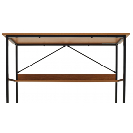 Компьютерный стол LUCIA H475 Дуб натуральный / черный каркас