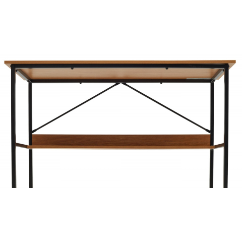 Компьютерный стол LUCIA H475 Дуб натуральный / черный каркас