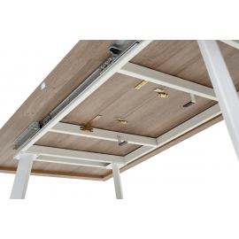 Стол BRICK M 120 Дуб Трюфель/ Белый