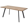 Стол BRICK M 120 Дуб Канзас/ Черный