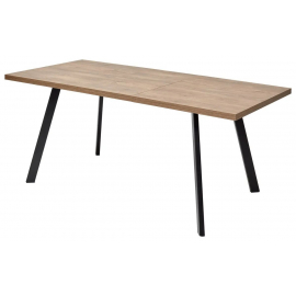 Стол BRICK M 120 Дуб Канзас/ Черный