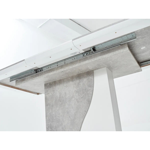 Стол SIRIUS 120 Бетон/ Белый