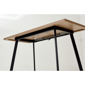 Стол ФИН 120 Дуб Канзас/ черный каркас
